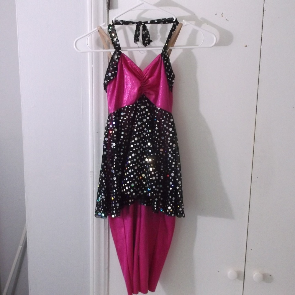Costume Gallery Pink Silver Dance Costume Child M